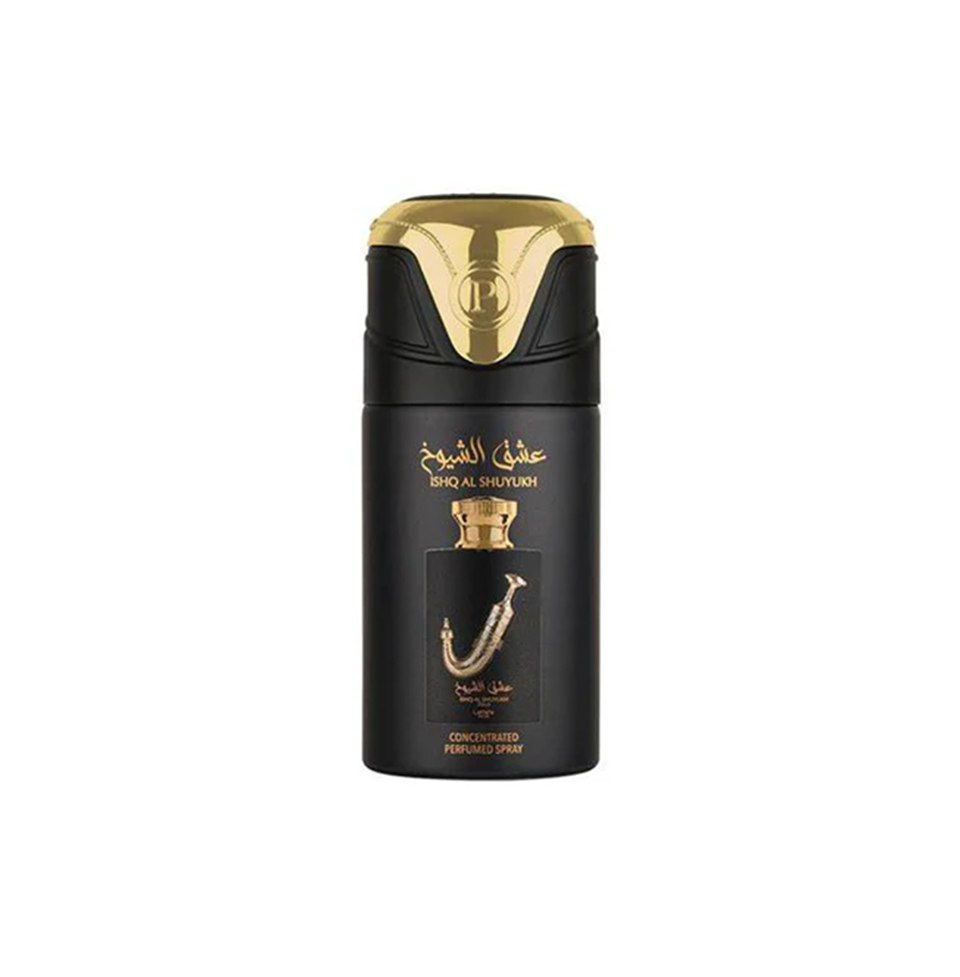 Lattafa Pride Ishq Al Shuyukh Gold Deodorant Spray For Men & Women 250 ml