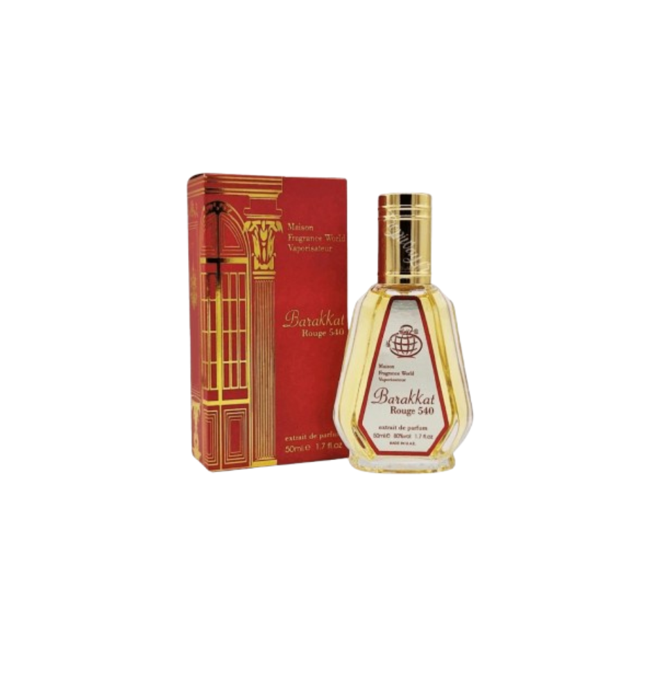 Fragrance World Barakkat Rouge 540 (Red)Extrait De Parfum 50ml For Man  Woman
