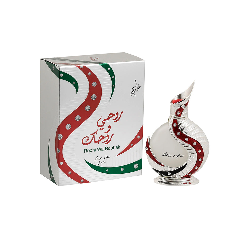 Khadlaj Roohi Wa Roohak Silver Concentrated Perfume Oil (Attar) 20ml For Men & Women