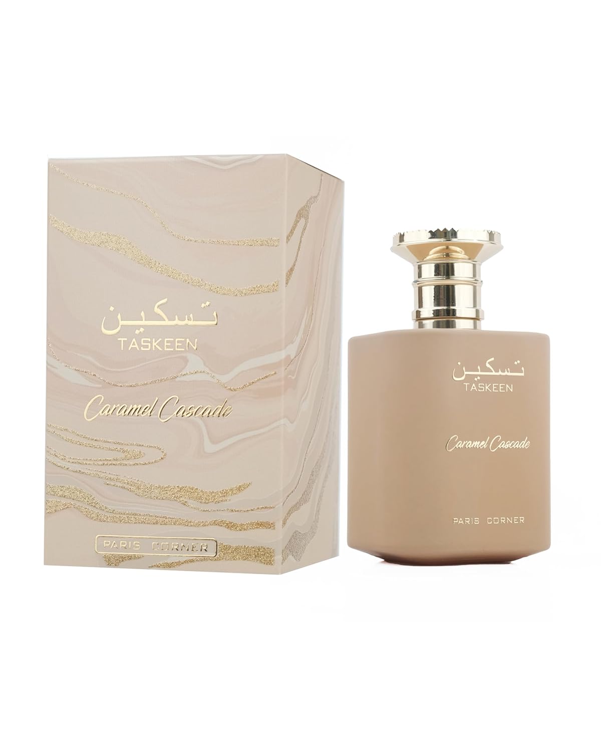 Paris Corner Taskeen Caramel Cascade Eau De Parfum 100ml For Men Women