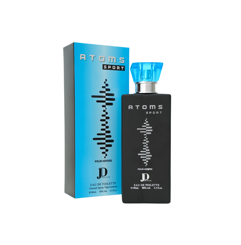 JD Collections Atom Sports Blue Eau De Parfum For Men 100 ML