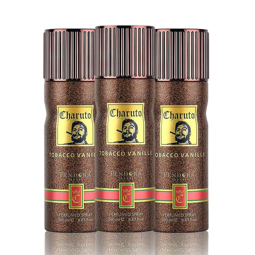 Paris Corner Charuto Tobacco Vanille Deodorant Spray 200ml (Pack of 3)