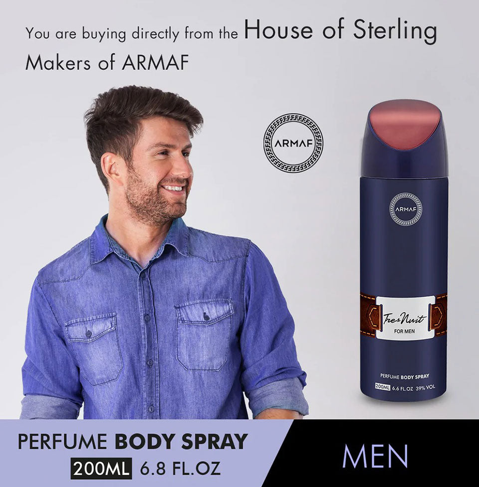 Armaf Tres Nuit Perfume Body Spray For Men 200ML.