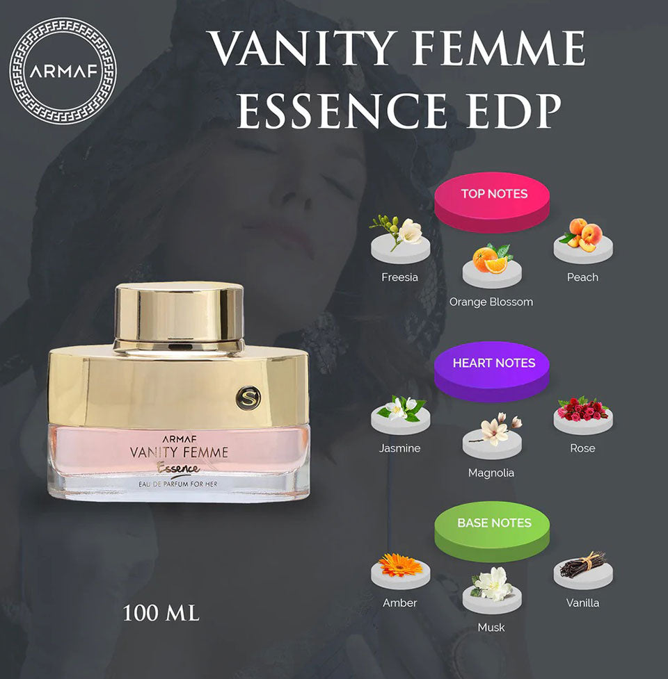 Armaf Vanity Femme Essence Eau De Parfum For Women 100ml.