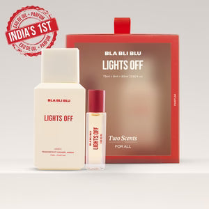 Bla Bli Blu Two Scents Lights Off 75ML Pure Parfum +8ml Roll On For Man & Woman