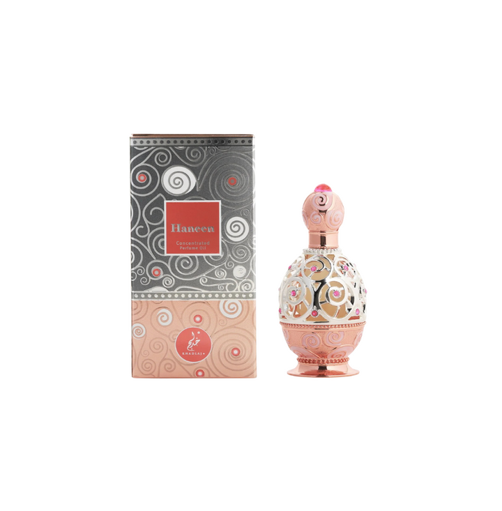 Khadlaj Haneen Rose Gold Concentrated Perfume Oil (Attar) 20ml For Woman
