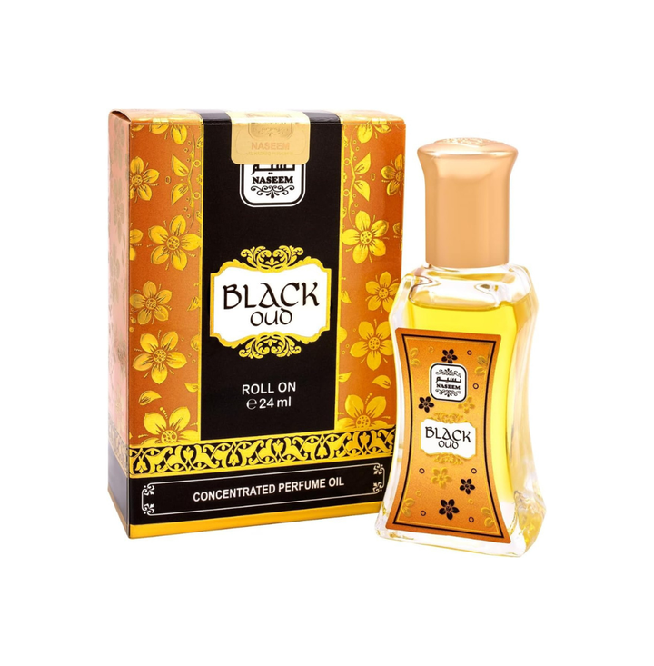 Naseem Black Oud Concentrated Perfume Oil Roll On Attar 24ml For Men & Women