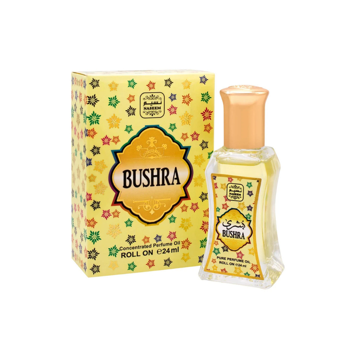 Naseem Oud Bushra Concentrated Perfume Oil Roll On Attar 24ml For Men & Women