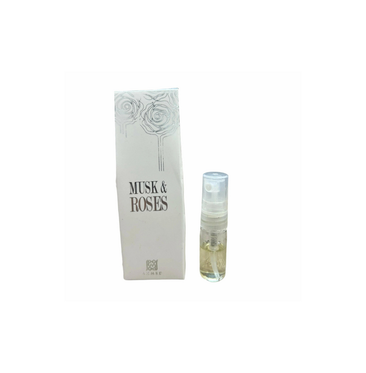 Ahmed Al Maghribi Musk & Roses Eau De Parfum For Men & Women Vial 2ml