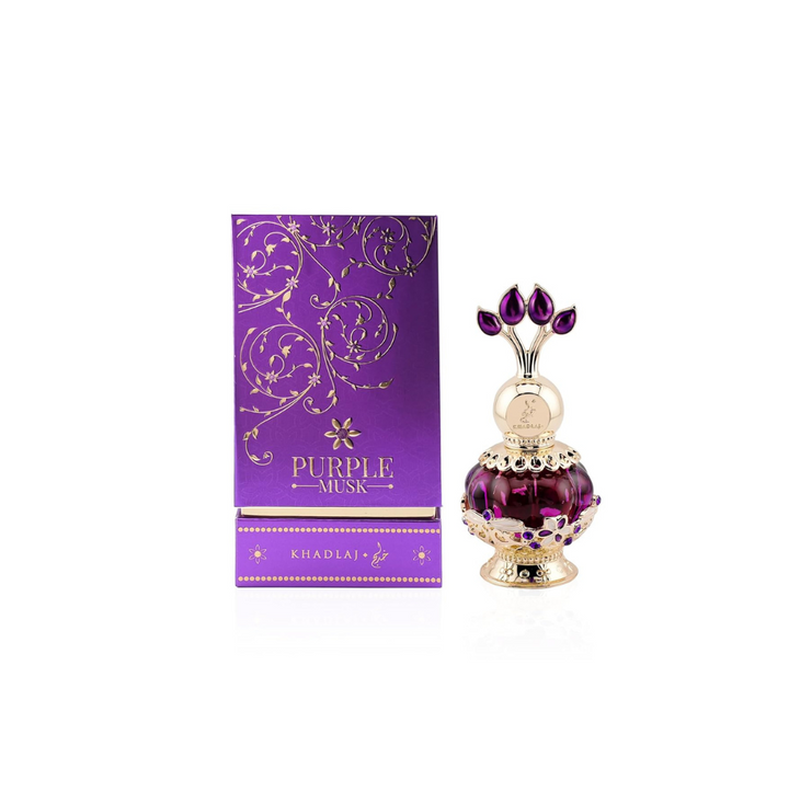 Khadlaj Purple Musk Concentrated Perfume Oil (Attar) 20ml For Women