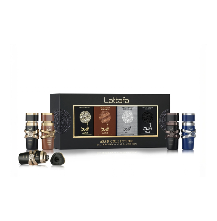 Lattafa Asad Collection Eau De Parfum 5ml x 4 For Man