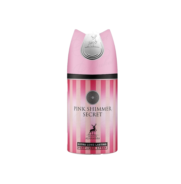 Maison Alhambra Pink Shimmer Secret Deodorant Spray 250ml For Men & Women