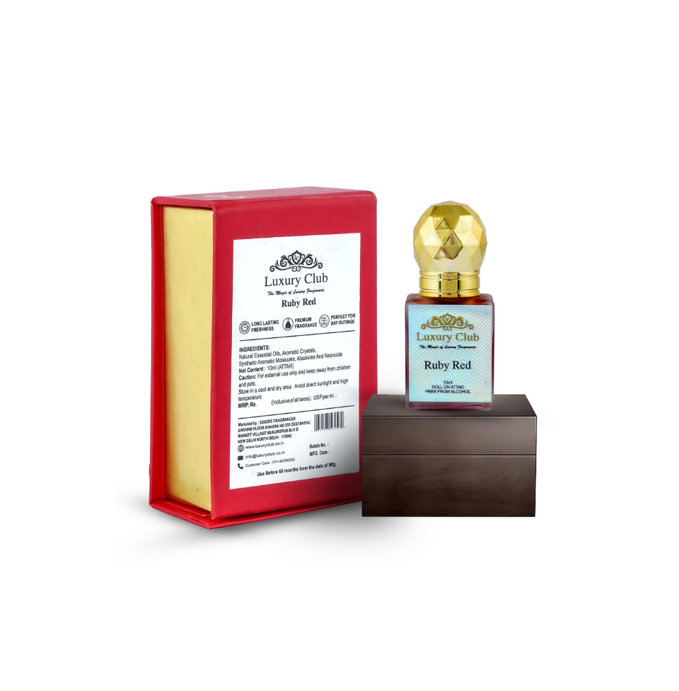 Luxury Club Ruby Red Roll On Attar 10ml For Men & Women