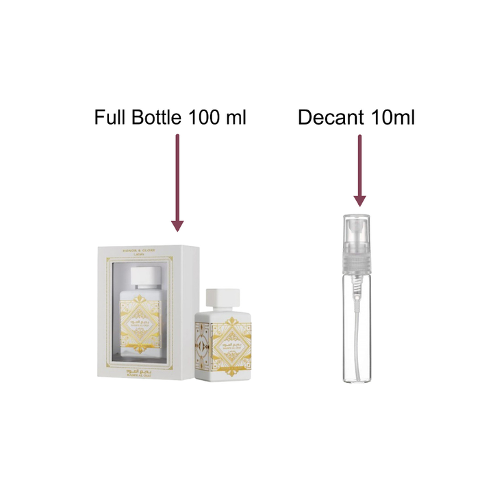 Decant/Sample Of Lattafa Bade’e Al Oud Honor & Glory Eau De Parfum 10ml For Men & Women
