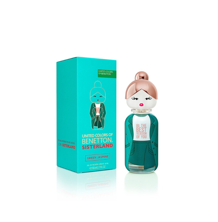 United Colors of Benetton Sisterland Green Jasmine Eau De Toilette 80ml For Woman