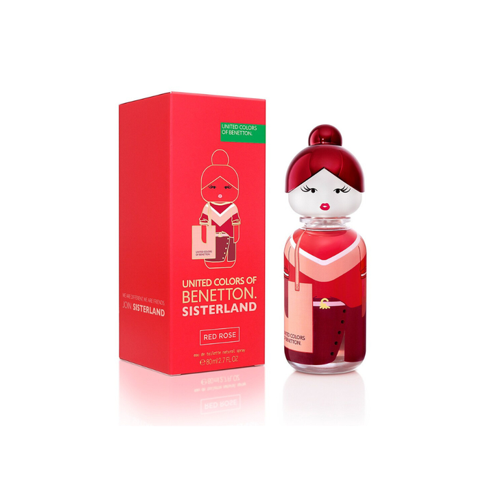 United Colors of Benetton Sisterland Red Rose Eau De Toilette 80ml For Woman