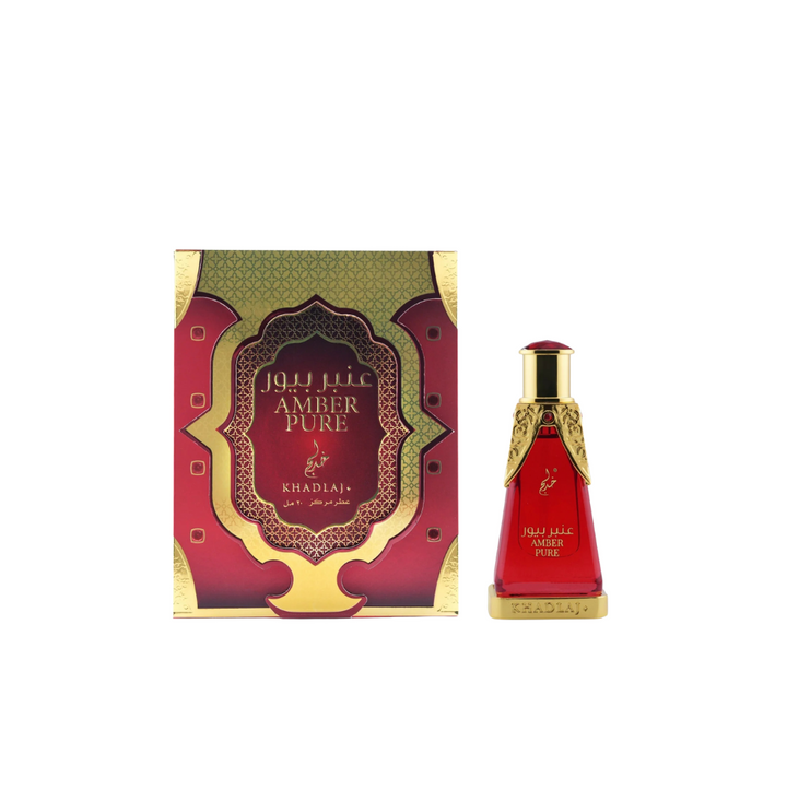 Khadlaj Amber Pure Concentrated Perfume Oil (Attar) 20ml For Man & Woman