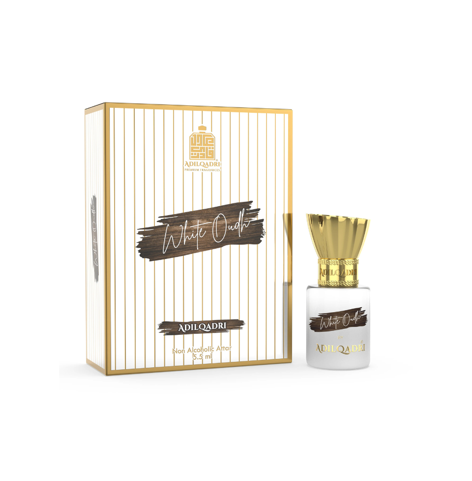 Adilqadri White Oudh Concentrated Perfume Oil ( Attar ) 5.5ml For Man & Woman