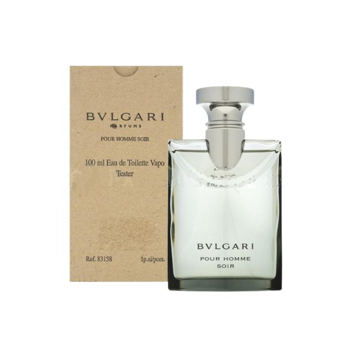 Tester Pack Of Bvlgari Pour Homme Soir Eau De Toilette 100ml For Men