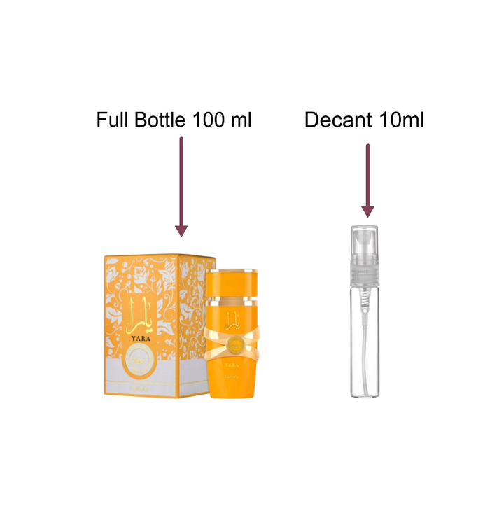 Decant/Sample Of Lattafa Yara Tous Eau De Parfum 10ml for Women