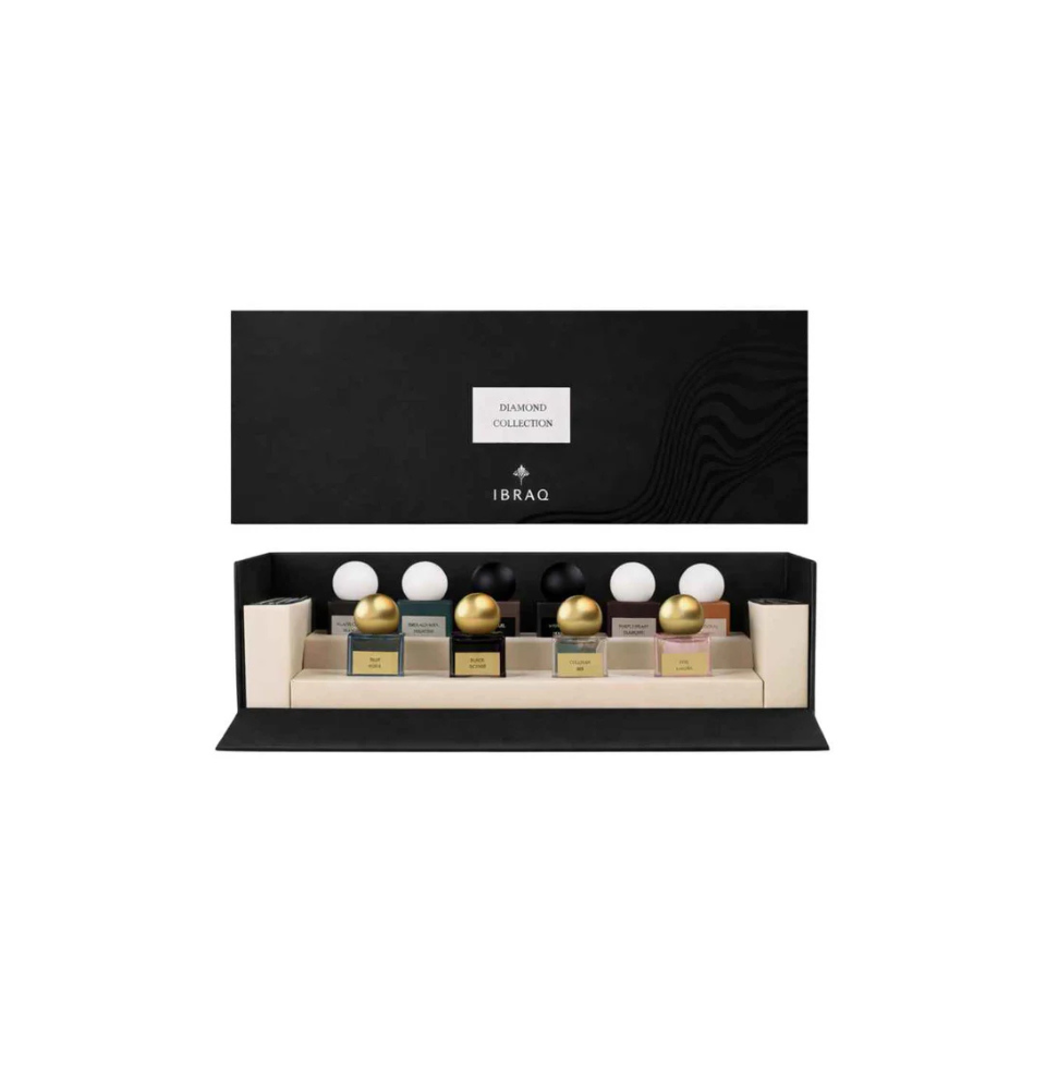 Discovery Set Of Ibraheem Al Qurashi Diamond Collection Black Eau De Parfum 10mlx10 For Man