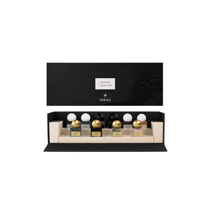 Discovery Set Of Ibraheem Al Qurashi Diamond Collection Black Eau De Parfum 10mlx10 For Man