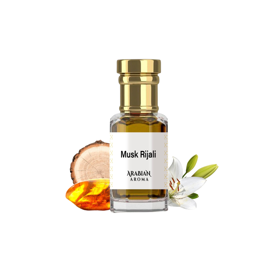 Arabian Aroma Musk Rijali Concentrated Perfume Oil ( Attar ) 6ml For Men