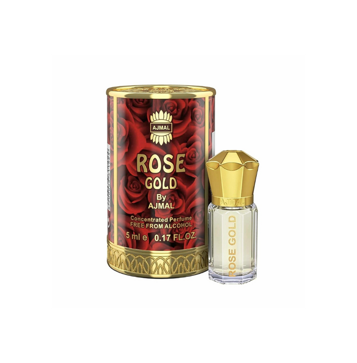 Ajmal Rose Gold Concentrated Perfume Oil 5ml For Women