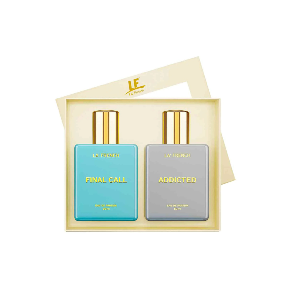 Gift Set La French Final Call & Addicted Eau De Parfum 50ml For Men & Women