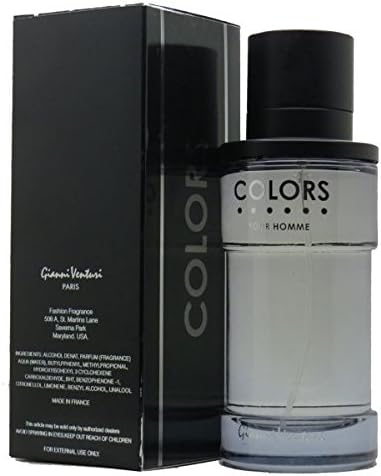 Gianni Venturi Colors Black Eau De Parfum 100ml For Men