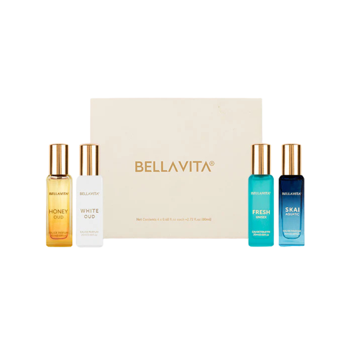 Bellavita Luxury Perfume Gift Set - 4x20ml For Men & Women