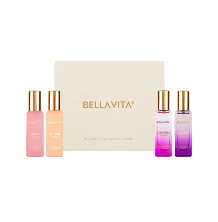 Bellavita Luxury Perfume Gift Set - 4x20ml For Women