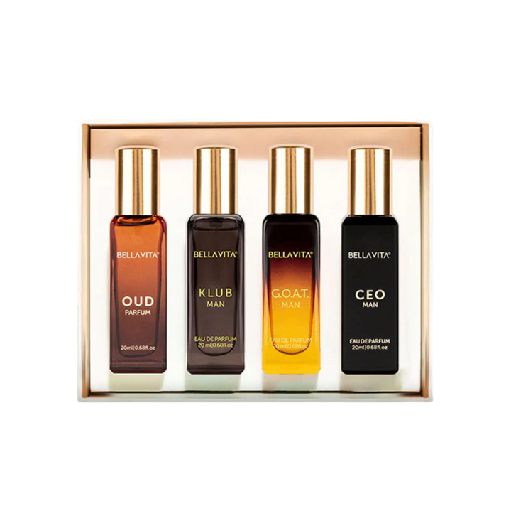 Bellavita Luxury Perfume Gift Set - 4x20ml For Men