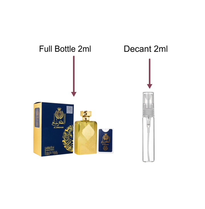 Decant/Sample Of Ard Al Zaafaran Al Dirgham Eau de Parfum 10ml For Men & Women