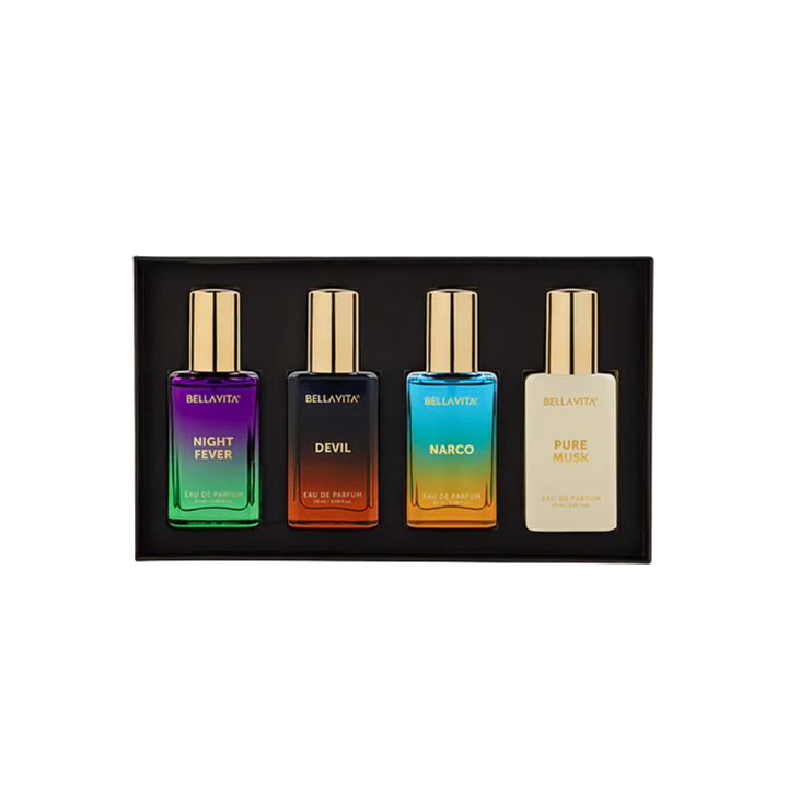Bellavita Unisex Scents Gift Set - 4x20ml For Men & Women