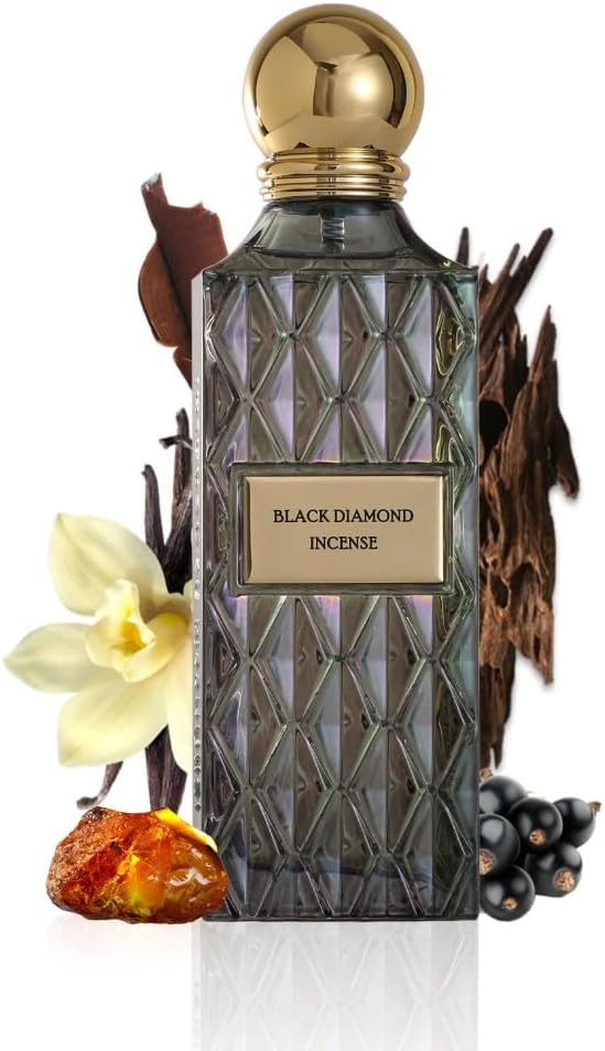 Ibraheem Al Qurashi Black Diamond Incense Eau De Parfum 200ml For Men