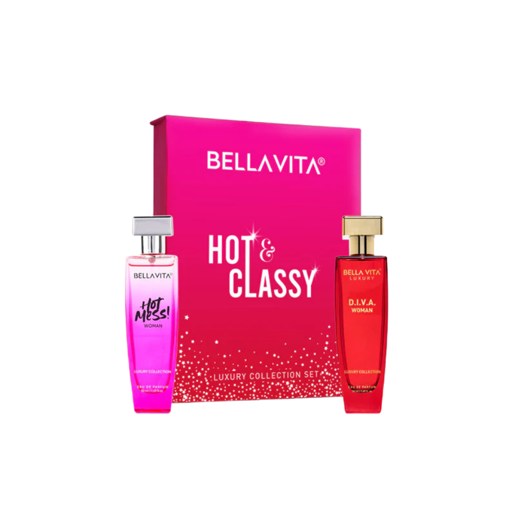 Bellavita Hot & Classy Perfume Set - 2x50ml For Men & Women