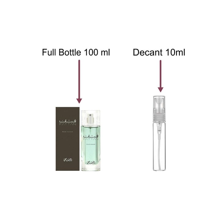 Decant/Sample Of Rasasi Fattan Pour Homme Eau de Parfum 10ml For Men