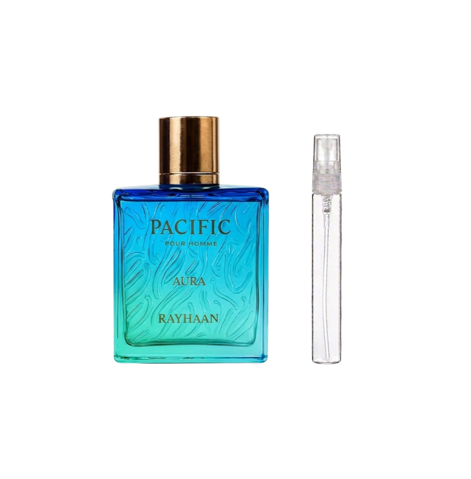 Decant/Sample Of Rayhaan Pacific Aura Eau De Parfum 10ml For Men