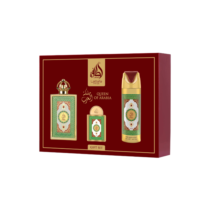 Gift Set Of Lattafa Queen Of Arabia Eau De Parfum 100ml For Woman