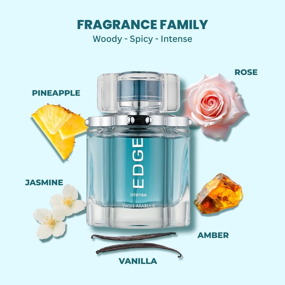 Swiss Arabian Edge Intense Eau De Parfum 100ml For Man