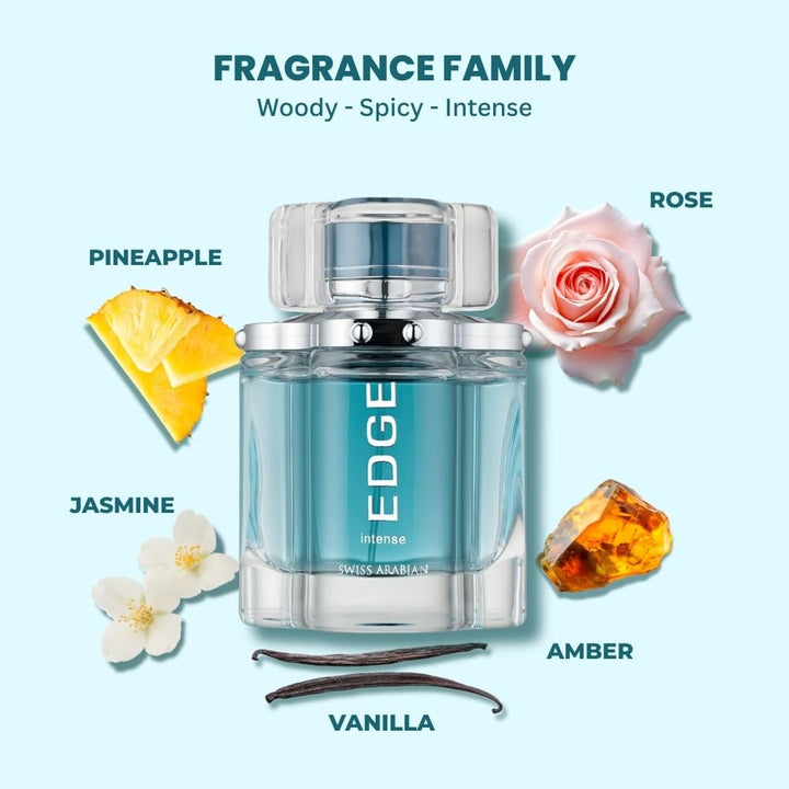 Swiss Arabian Edge Intense Eau De Parfum 100ml For Man