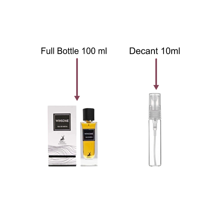 Decant/Sample of Maison Alhambra Winsome(The Tux) Eau De Parfum 10ml For Man & Woman