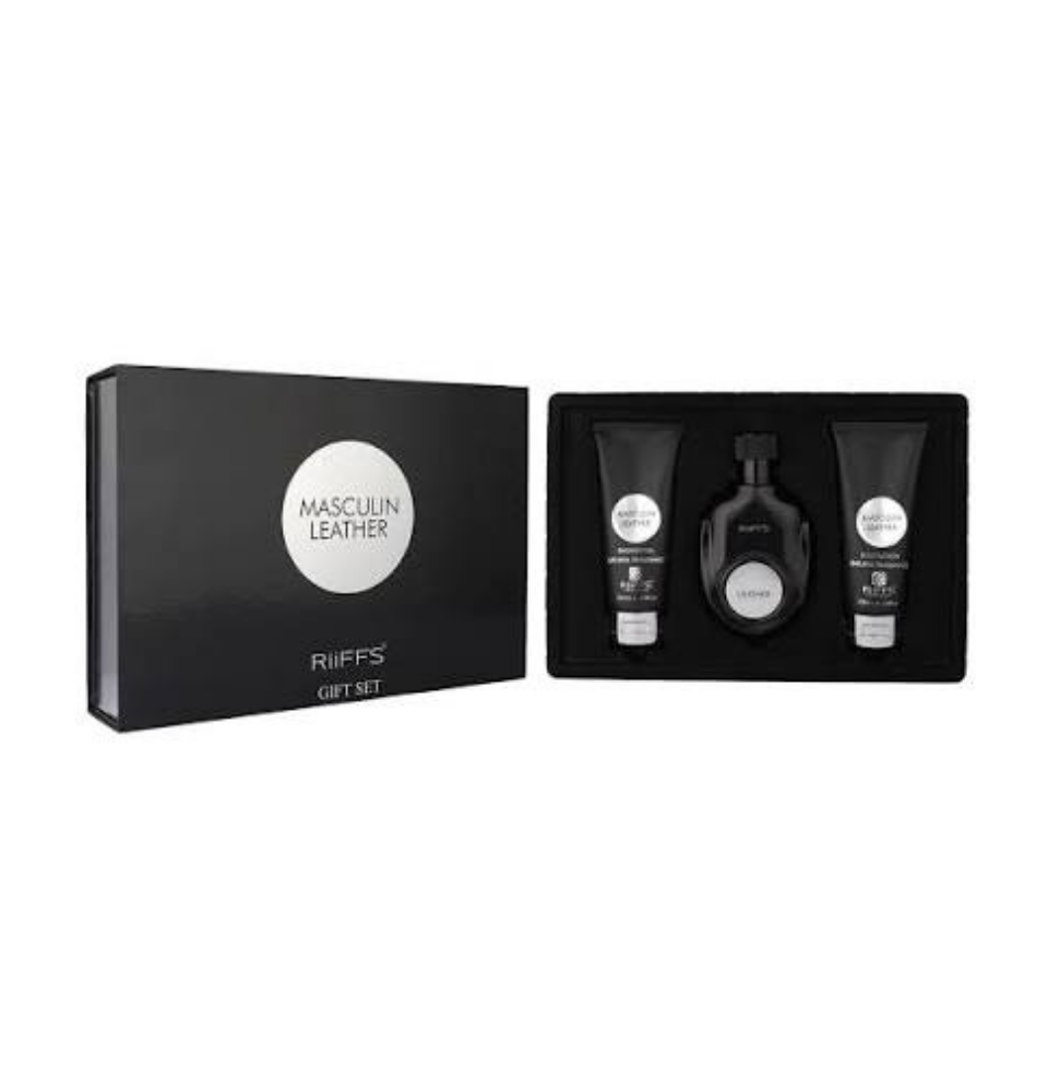 Gift Set Riiffs Masculim Leather Eau De Parfum For Men & Women
