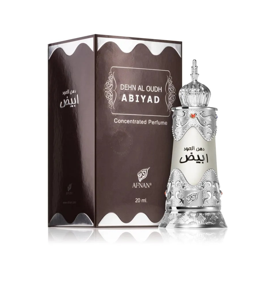 Afnan Dehn Al Oudh Abiyad Concentrated Perfume Oil (Attar) 20ml For Men & Women
