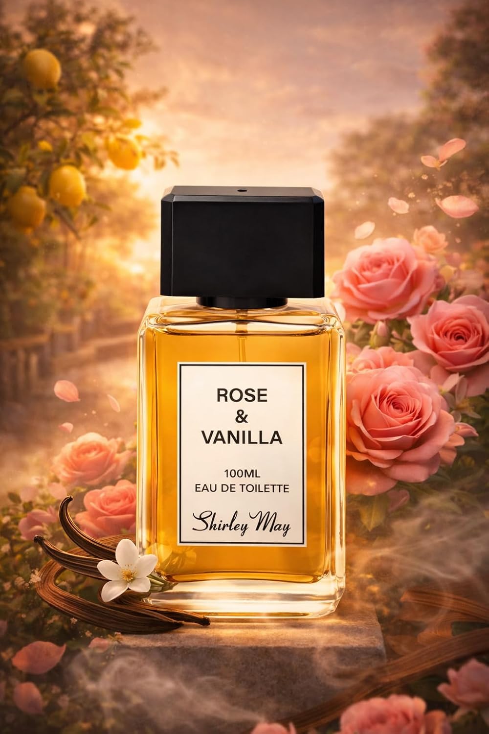 Shirley May Rose & Vanilla Eau de Toilette 100 ml For Men & Women
