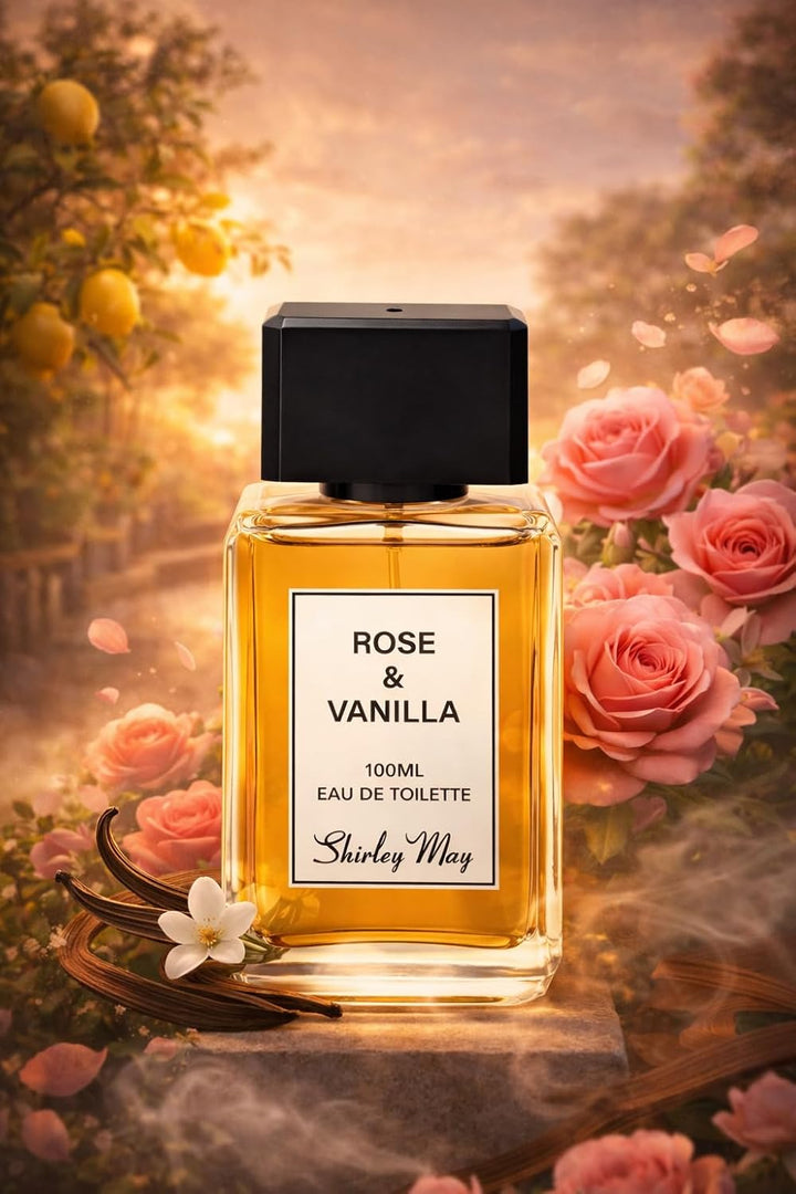 Shirley May Rose & Vanilla Eau de Toilette 100 ml For Men & Women