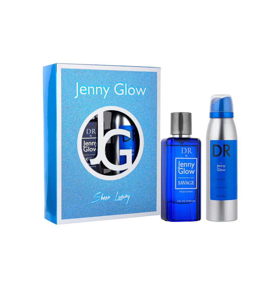 Gift Set Of Jenny Glow Savage Eau De Parfum For Men