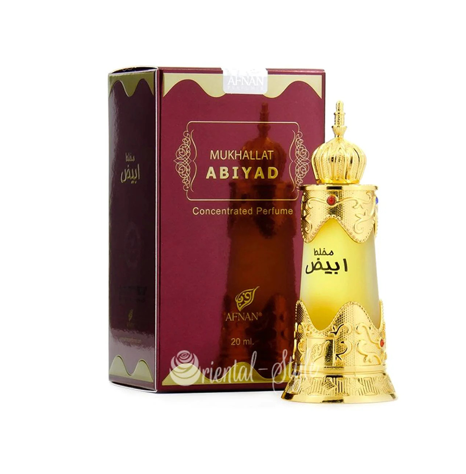 Afnan Mukhallat Abiyad Concentrated Perfume Oil (Attar) 20ml For Men & Women