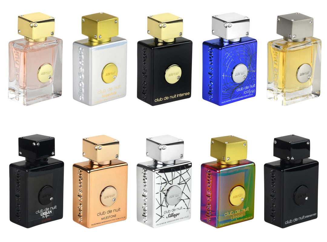 Discovery Set Of Armaf Club De Nuit Series 5mlx10 For Man & Woman